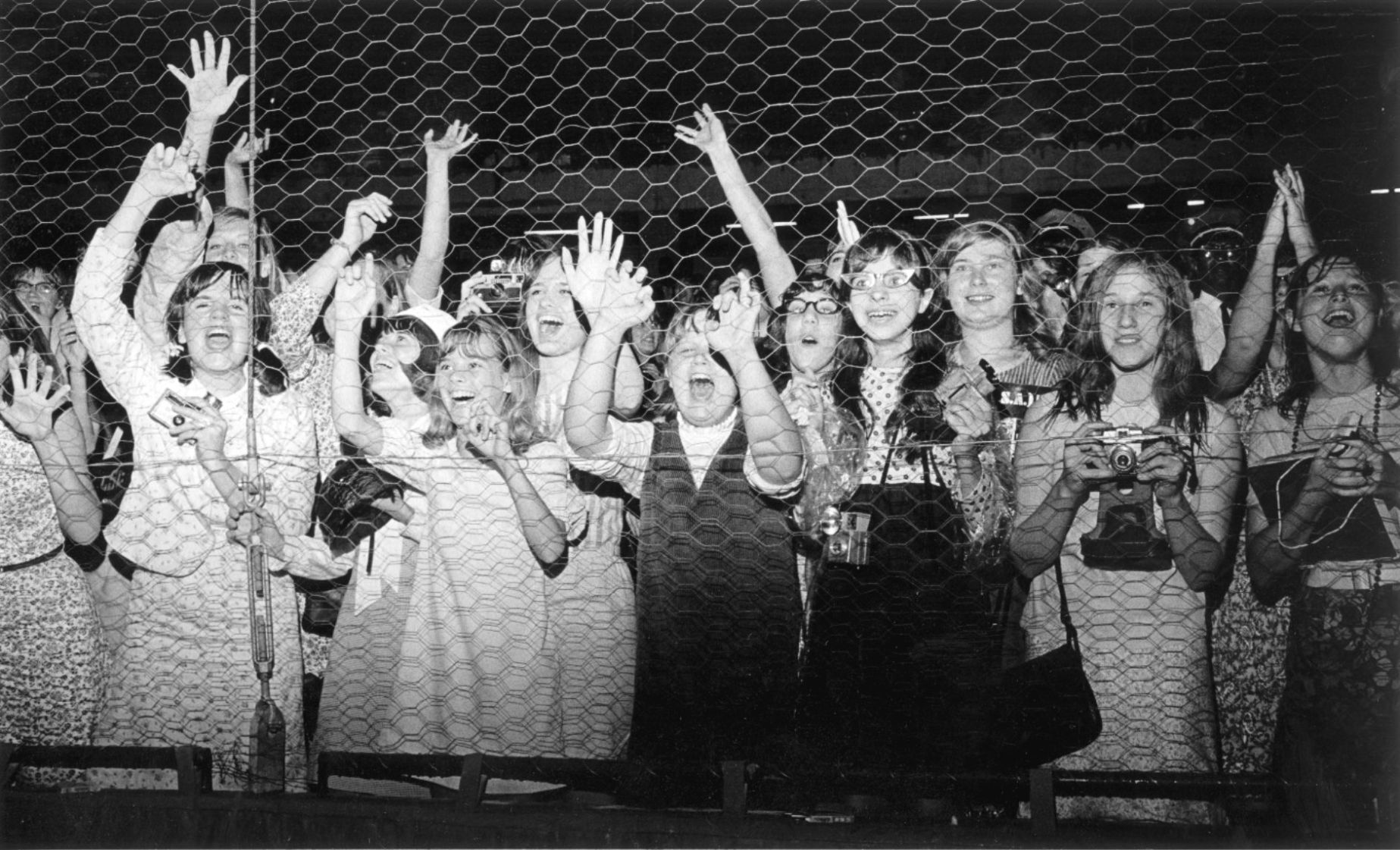Female fans go wild for the Beatles at Busch
